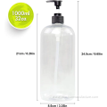 Plastic transparent Empty Cosmetic Body Lotion Bottles